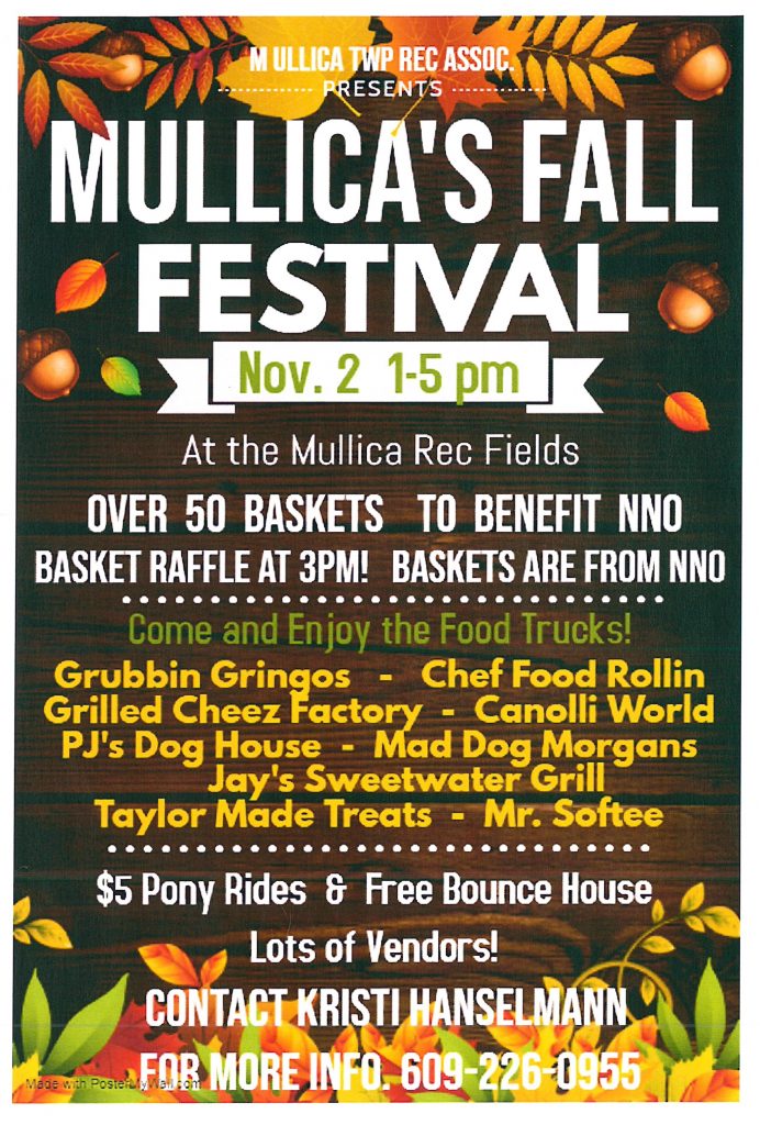 Mullica’s Fall Festival the Mullica Rec Fields Mullica Township